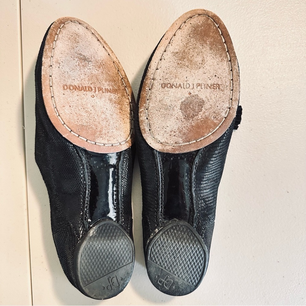 Donald J. Pliner Black Tassel Mule Loafers ~ Size 5 - Picture 4 of 5